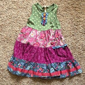 Matilda Jane Green and Purple Kids Dress